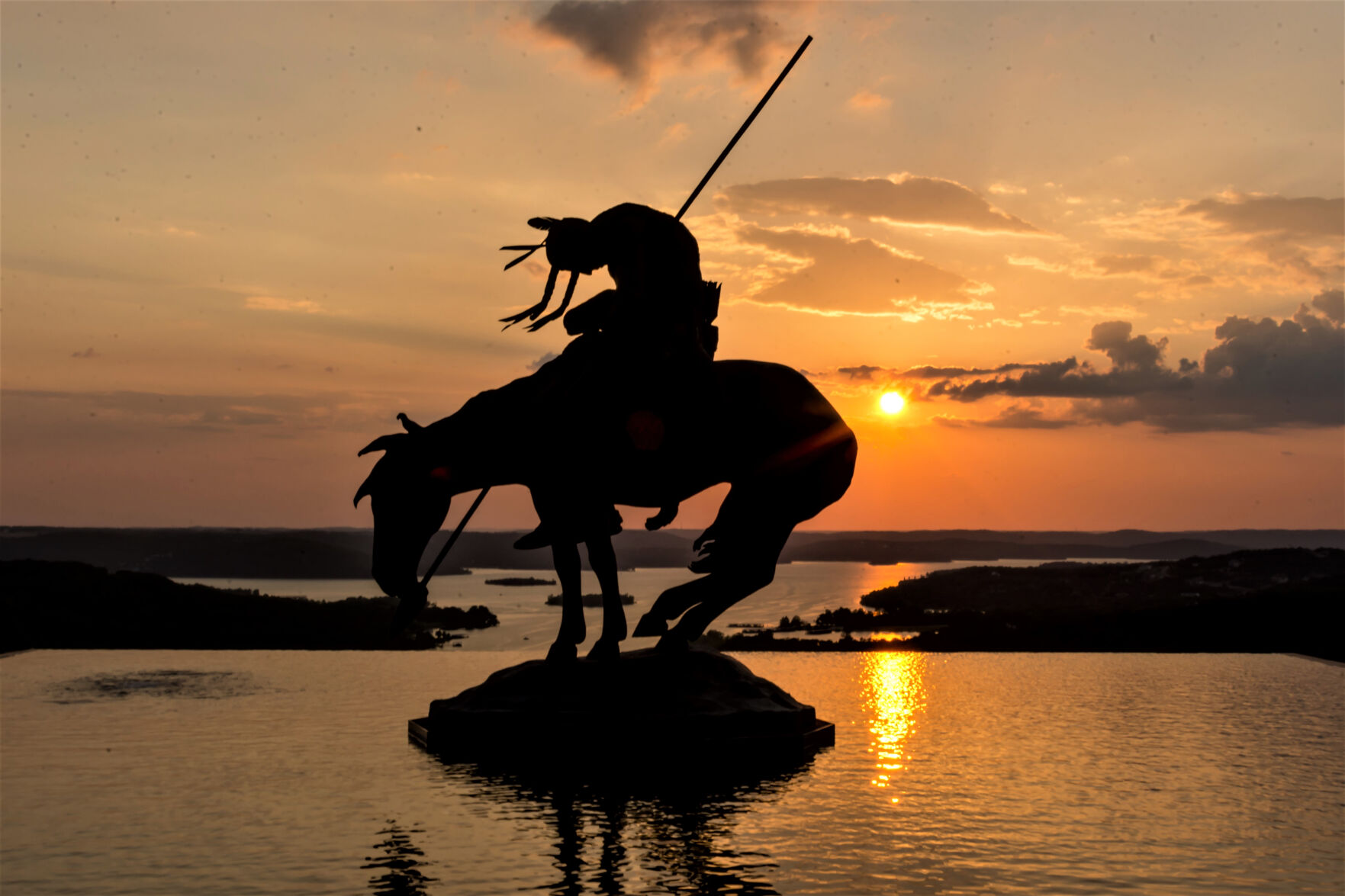Branson Missouri at sunset